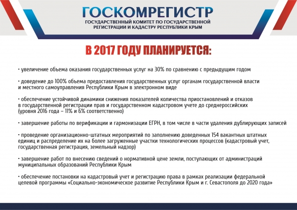Основной ориентир работы Госкомрегистра в 2017 году — предоставление госуслуг в электронном виде - «Госкомрегистр»