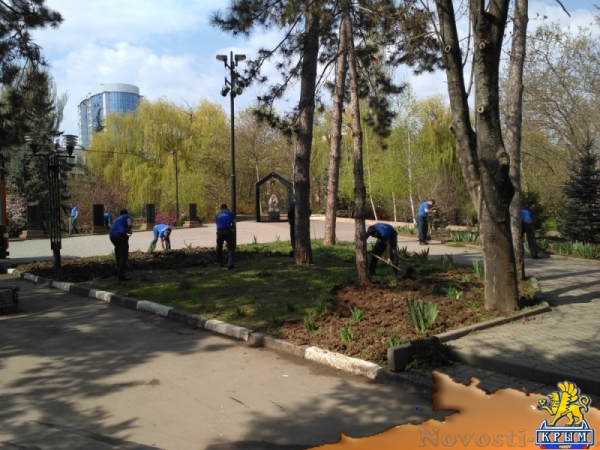 В Симферополе помыли мемориал жертвам Чернобыля (ФОТО) - «Симферополь»