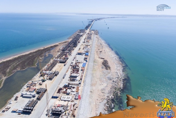 Строители построили половину опор Крымского моста (ФОТО) - «Симферополь»