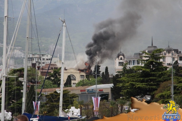 Пожар произошел в 5-звездочном отеле «Вилла «Елена» в центре Ялты (ФОТО, ВИДЕО) - «Спорт Крыма»