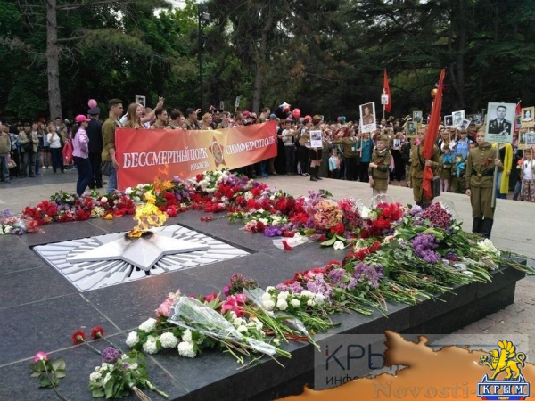 Более 45 тысяч человек приняли участие в шествии «Бессмертного полка» в Симферополе (ФОТО) - «Общество Крыма»