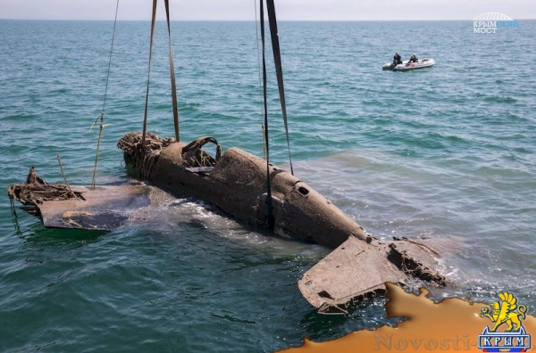 Самолет времен Великой Отечественной войны был поднят со дна Керченского пролива с помощью строителей Крымского моста (ФОТО, ВИДЕО) - «Общество Крыма»