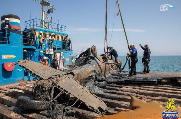 Самолет времен Великой Отечественной войны был поднят со дна Керченского пролива с помощью строителей Крымского моста (ФОТО, ВИДЕО) - «Общество Крыма»
