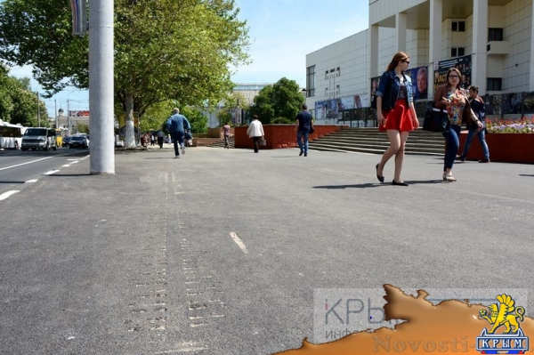Автобусы перестали помещаться на выделенке в центре Симферополя после ремонта к 9 мая (ФОТО) - «Политика Крыма»