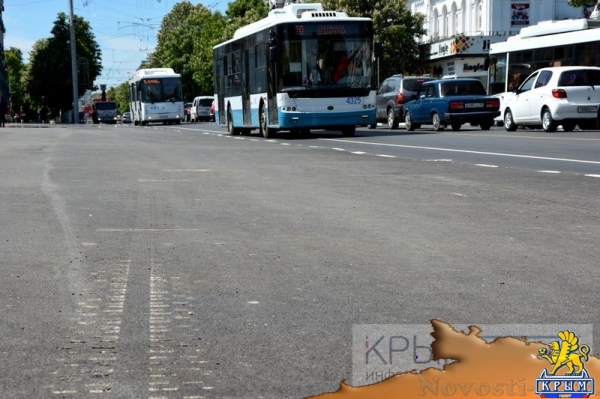 Автобусы перестали помещаться на выделенке в центре Симферополя после ремонта к 9 мая (ФОТО) - «Политика Крыма»