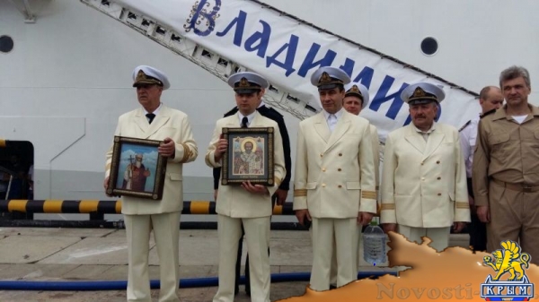 Сочинские священнослужители освятили круизный лайнер «Князь Владимир» - «Новости Крыма»