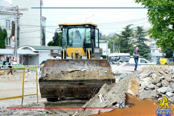 Власти Симферополя возобновили зачистку площади перед Центральным рынком (ФОТО) - «Политика Крыма»