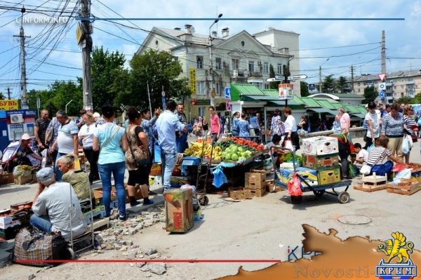 Власти Симферополя возобновили зачистку площади перед Центральным рынком (ФОТО) - «Политика Крыма»