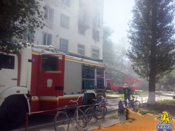 Пожарные спасли четырех девочек из горящей пятиэтажки в Красноперекопске - «Новости Крыма»