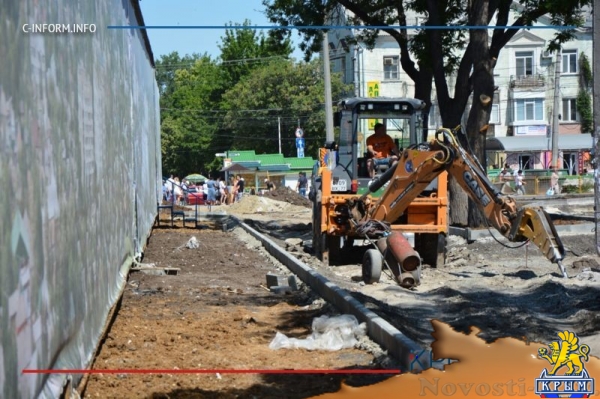 Работы по благоустройству сквера перед Центральным рынком стартовали в Симферополе (ФОТО) - «Общество Крыма»