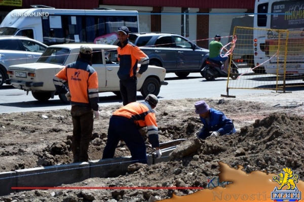 Работы по благоустройству сквера перед Центральным рынком стартовали в Симферополе (ФОТО) - «Общество Крыма»