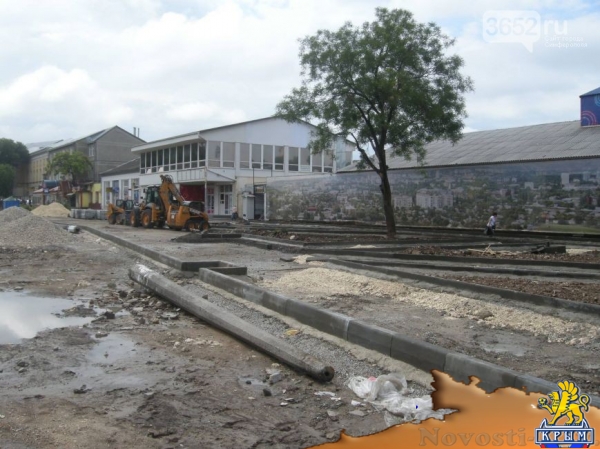 На площади перед Центральным рынком ремонтные работы идут согласно графику, - Овдиенко (ФОТО) - «Симферополь»