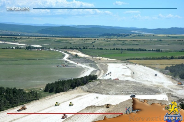 Строители уложили первый асфальт на километровом участке трассы Дубки – Левадки под Симферополем (ФОТО, ВИДЕО) - «Культура Крыма»