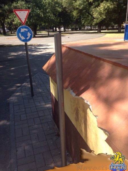 Вандалы разрушают уникальный автогородок, открытый в Симферополе - «Общество Крыма»