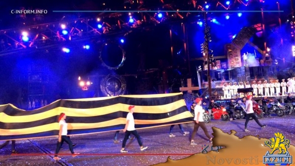 «Ночные волки» в честь Путина показали байк-шоу о 100-летней истории России (ФОТО) - «Экономика Крыма»