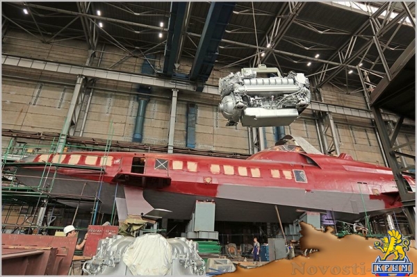 Рыбинский судостроительный завод достраивает судно на подводных крыльях для перевозок по Черному морю (ФОТО) - «Общество Крыма»