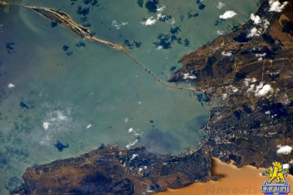 Космонавт Сергей Рязанский показал Крымский мост с орбиты МКС - «Политика Крыма»