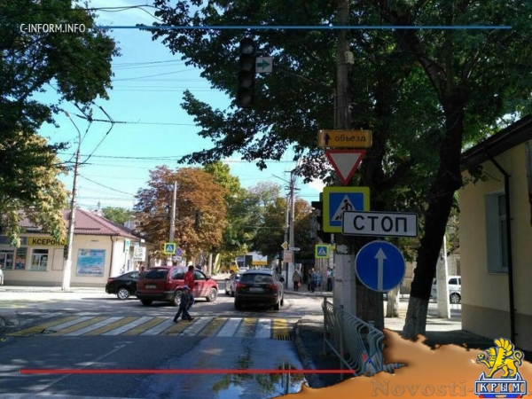 Автолюбители открыли счет ДТП на отремонтированной центральной улице Симферополя - «Культура Крыма»