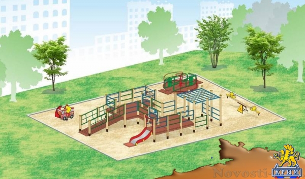 Строительство площадки для детей-инвалидов началось в Детском парке Симферополя - «Общество Крыма»