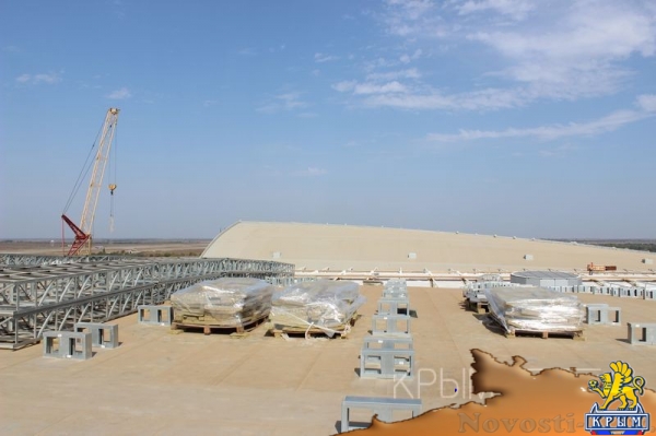 Монтаж крыши нового терминала аэропорта Симферополь полностью завершен - «Культура Крыма»