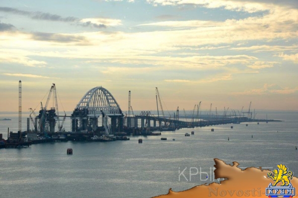 Арка Крымского моста достигла фарватера - «Экономика Крыма»