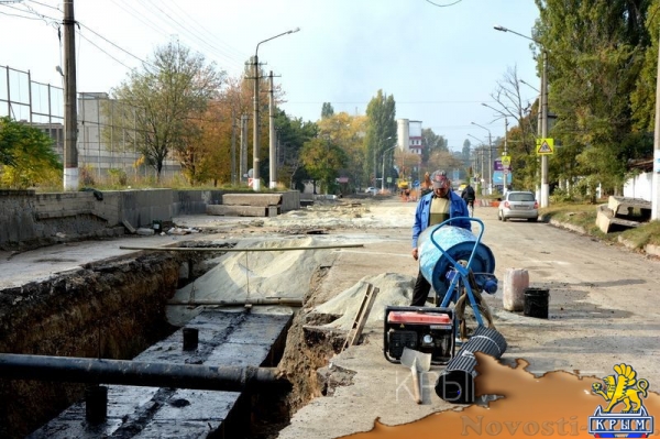 Замена коммунальных сетей на ул. Толстого в Симферополе подошла к завершающей стадии - «Экономика Крыма»