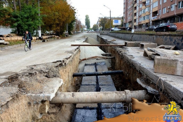Замена коммунальных сетей на ул. Толстого в Симферополе подошла к завершающей стадии - «Экономика Крыма»