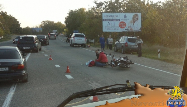 В Севастополе насмерть разбился мотоциклист и перевернулась иномарка - «Новости Крыма»