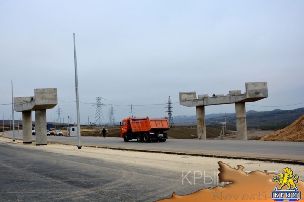 Строители выполнили более половины всех работ на автоподходах к Крымскому мосту - «Возвращение в Россию»