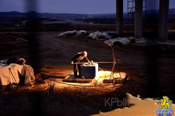 Строители выполнили более половины всех работ на автоподходах к Крымскому мосту - «Возвращение в Россию»