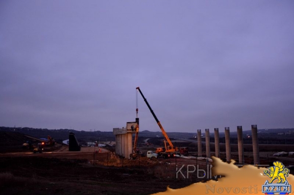 Строители выполнили более половины всех работ на автоподходах к Крымскому мосту - «Возвращение в Россию»