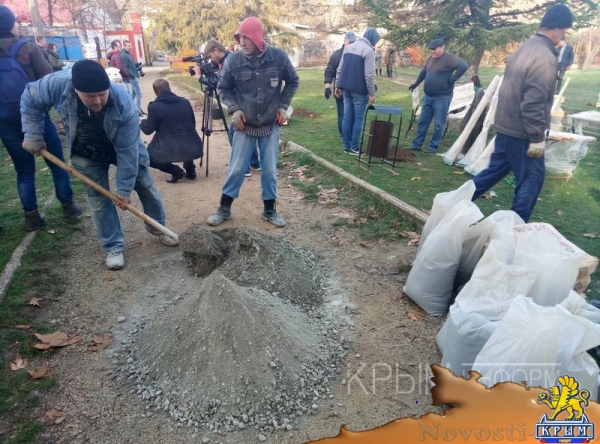 Масштабные работы по благоустройству начались в сквере возле студгородка в Симферополе - «Культура Крыма»