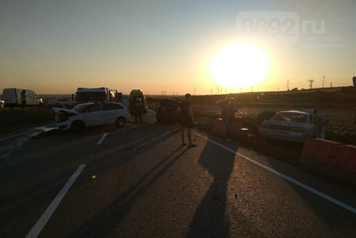 В Крыму в тройном ДТП погиб человек (ФОТО) - «Новости Севастополя»