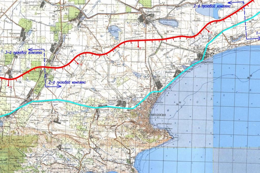 Карта трассы таврида в крыму с развязками