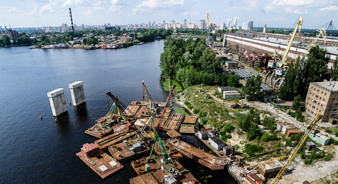 Рыбальский полуостров киев карта